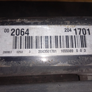 Балка Mercedes C-Class W204 R M271KE18ML В сборе, редуктор 3.07 (2043501701) A2043500141, A2043500614 '2007