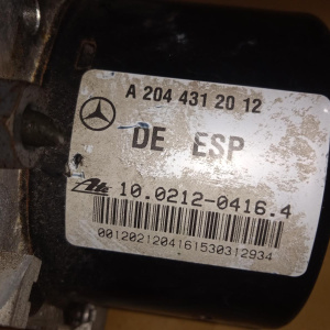 Блок ABS Mercedes C-Class W204 ESP Q02 A2044312012 A2049012500 '2010