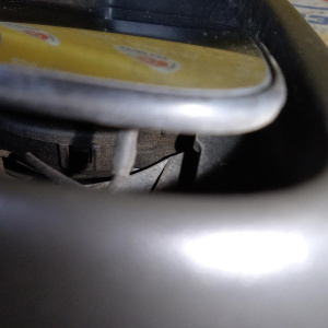 Зеркало Opel Astra H A04/L35/L48 лев 7к. Правый руль, Чёрное 13141991