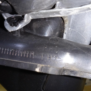 Зеркало Opel Astra H A04/L35/L48 лев 7к. Правый руль, Чёрное 13141991