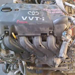 Двигатель Toyota 1NZ-FE-B733552 МЕХ ДРОСЕЛЬ ПРОБЕГ 45т.км. В СБОРЕ Funcargo NCP12 '2001-