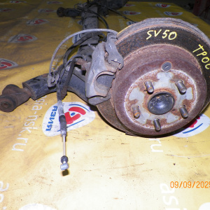 Балка Toyota SV50/AZV50/ZZV50 Vista/Vista Ardeo '1998-2000 в сборе с тросами ручника. R ABS DISK.