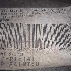 Бампер Opel Astra H A04/L35/L70 '2005 зад Универсал Licht Silver (дефект) 1404182, 24460461