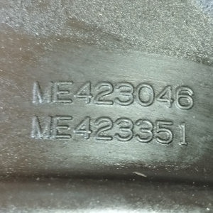 Гофра впускного коллектора Mitsubishi 4P10 Canter FEB резиновая + пластик + расходомер ME423046 / ME423351 + ML242837 + ME422097
