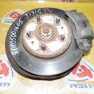 Ступица Daihatsu J131G/J111G Terios Kid перед, лев 2WD/4WD Без ABS.. Диск не вентилируемый. Суппорт( FS16K).В сборе с диском и суппортом.