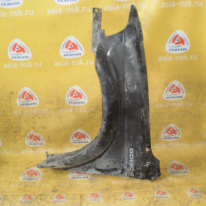 Крыло MITSUBISHI Challenger K99W '1996-1999 перед, лев с уширителем (под зеркало) под антенну Дефект