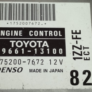 Компьютер Toyota Corolla Spacio 89661-13100 1ZZ ZZE122 2WD разъёмы компьютера в 3 ряда