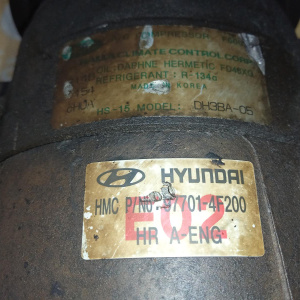 Компрессор кондиционера Hyundai D4CB Porter HR '2007 2.5L CRDi Euro 3 977014F200