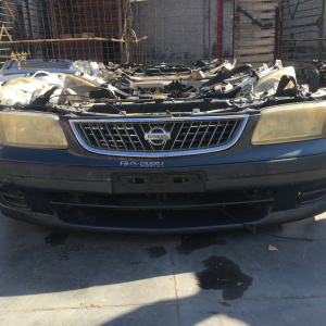 Ноускат Nissan Sunny B15 QG18 '1998-2002 a/t с габаритами (дефект радиатора) ф. 1602