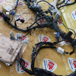 Коса ДВС Toyota 4A-FE Sprinter Carib AE114-7010939 '04.1998-07.2002 a/t A241H 2 конт. + компьютер 89661-1E260 трамб. 4+2 конт. (мех. привод спид.) 821