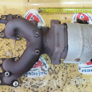 Коллектор выпускной Nissan QG15-DE Bluebird Sylphy/Sunny FG10/FB15 4WD отверстие под ЕГР 19 мм.+ катализатор 5M4 / 140048M201 + B08A06N000 / B08A06N01