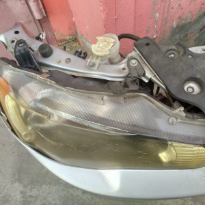 Ноускат Mitsubishi Galant Fortis/Lancer CY3A +бачок омыват.Дефект крепления левой фары Цвет кузова: A31A ф.P8597