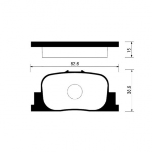 Колодки тормозные Toyota Camry Gracia SXV20/AZV50/SV50/ZZT241/AZT241/MCV21/ZCT10 '1999-2001 ОСТАТОК 50% R 04416-32030/PF-1431