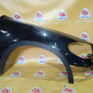 Крыло BMW X5 E70 '2013 перед, прав с омывателем фары, с накладкой 51657222996