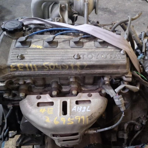 Двигатель Toyota 4E-FE-2695971 катушечный  БЕЗ НАВЕСНОГО ПРОБЕГ 115т.км Caldina/Corolla/Corsa/Raum EE111