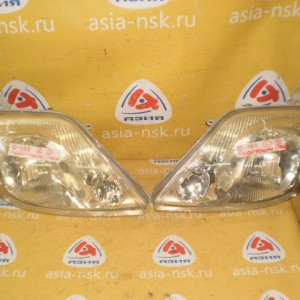 Фара TOYOTA 12-489 Corolla/Corolla Fielder NZE120 '2000-2004 хром (Комплект прав+лев) Микротрещины стёкол