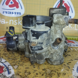 Заслонка дроссельная Mitsubishi 4G63/4G63T Chariot/RVR N23W 2 вал. DOHC, 1 вак. трубка ДАТЧИК Х/Х ЧЁРНЫЙ ДЕФЕКТ ДАТЧИКА ПОЛОЖЕНИЯ