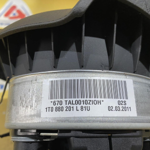 Подушка безопасности Volkswagen Tiguan 5N1 '2011 водителя без заряда , 3 спицы 1T0880201L