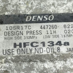 Компрессор кондиционера Honda k24A Elysion RR1/RR2 диаметр шкива 129-130 мм 447260-6221 / 38810-RKC-013
