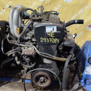 Двигатель Toyota 4E-FE-2937284 катушечный  БЕЗ НАВЕСНОГО Caldina/Corolla/Corsa EE111