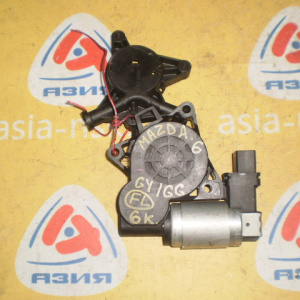 Мотор стеклоподъемника Mazda 6 GG/GY '2004 перед, лев 6 контактов LHD