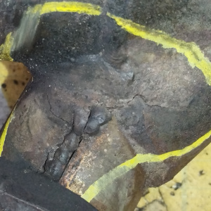 Коллектор выпускной Nissan/Infiniti VK56-VD Patrol#QX80 Y62/Z62 '2010-2016 с катализатором ДЕФЕКТ ТРЕЩИНЫ перед, лев 14002-1LA0C