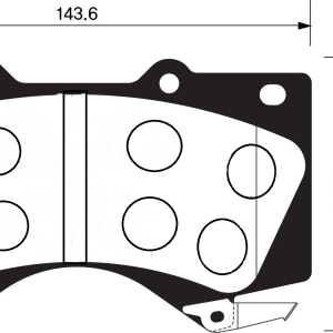 Колодки тормозные Toyota Tundra/Sequoia USK51/UCK55/UCK60/UCK65/UPK60/UPK65 ОСТАТОК 80% F 04465-0C020/PN1541