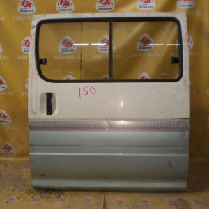 Дверь боковая TOYOTA Hiace LH100 зад, лев Сдвижная, грузовая (в сборе) Дефект