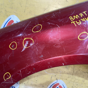 Крыло Hyundai Sonata NF/EK '2005-2010 перед, лев с повторителем (вмятины, тычки) 663103K200