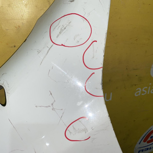 Крыло Hyundai Terracan HP/EF '2001-2007 перед, лев с накладкой с 2004, под повторитель, под антенну (вмятины)