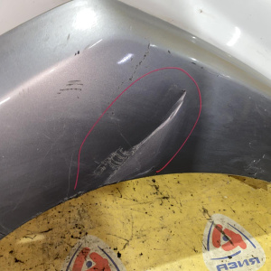 Крыло Hyundai Terracan HP/EF '2001-2007 перед, прав с накладкой с 2004, под повторитель