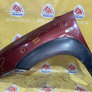 Крыло Hyundai Tucson JM/BH перед, лев с накладкой, под повторитель (вмятины, тычки)