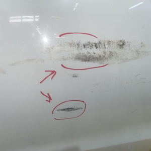 Дверь боковая Audi A6 C7/4G2 '2014 зад, прав LS9R, в сборе, царапины