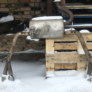 Бочка глушителя TOYOTA Estima GSR50