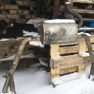 Бочка глушителя TOYOTA Estima GSR50