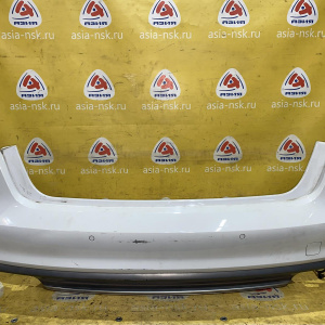 Бампер Audi A6 C7/4G2 '2014 зад LS9R S-line парктроники, дефект крепления с левой стороны 4G5807511N