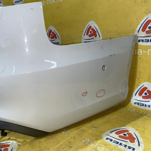 Бампер Audi A6 C7/4G2 '2014 зад LS9R S-line парктроники, дефект крепления с левой стороны 4G5807511N