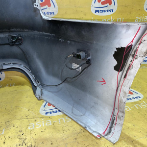 Бампер Audi A6 C7/4G2 '2014 зад LS9R S-line парктроники, дефект крепления с левой стороны 4G5807511N