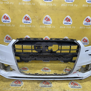 Бампер Audi A6 C7/4G2 '2014 перед LS9R S-line парктроники, фарооч., порван низ слева 4G0807437C