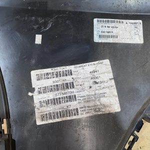 Накладка на бампер BMW X5 E70 '2007 зад, прав до рест. 51127179022