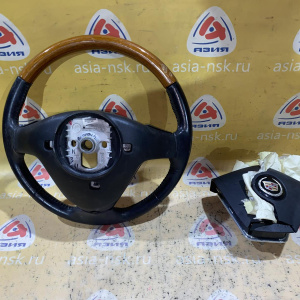 Руль Cadillac SRX GMT265 '2007 3 спицы мультируль с кнопками (дефект кожи и лака) 15913730