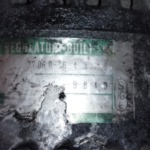 Генератор Toyota 2C/3C-T Lite Ace/Town Ace CR40/CR50 12V. 90A. без вакуум Bus 3 конт. овал. ( S/IG/L ) 2 клиновых ремня 27060-64320