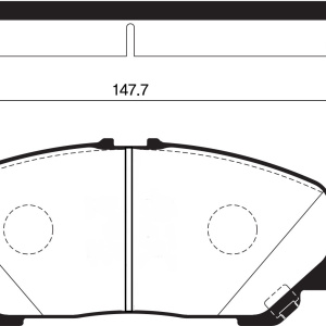 Колодки тормозные Toyota Estima ACR50/GSR50/GSR55/ANH20/ANH25/AGH30/AGH35/GGH20/GGH25 Остаток-70%. F 04465-28520. PN-1527.