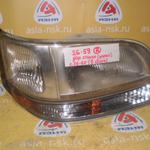 Фара TOYOTA 26-59 сиг.26-60 прав Hiace KZH106 (в сборе с сигналом) Дефект стекла (царапины)