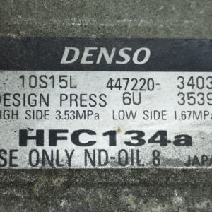 Компрессор кондиционера Toyota 3S-FE Nadia/Ipsum/Picnic SXN10/SXM10 ДЕФЕКТ РАЗЪЁМА ПРОБЕГ 43 т.км. 447220-3405/-3403/-3404 / 88320-44110