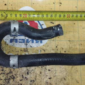 Патрубок радиатора печки Honda 19508-PHK-000 CR-V RD1 B20B8/B20Z1/B20Z2 '1999-2001 НИЗ, с корпуса термостата на гбц NEW низкий коллектор 222 мм