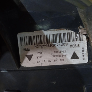 Стоп BMW 3-Series F30 '2013 L скол на стекле 63217259893