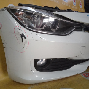 Ноускат BMW 3-Series F30 N47N '2013 Белый, ксенон, туманки (дефект)