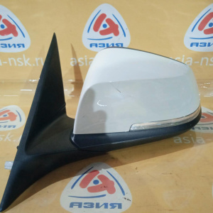 Зеркало BMW 3-Series F30 лев 5к правый руль, белый '2013