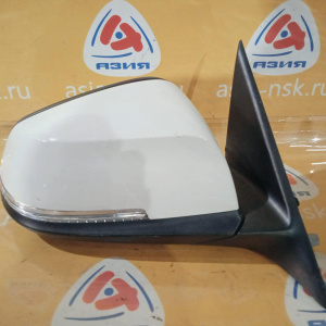 Зеркало BMW 3-Series F30 прав 5к правый руль, белый '2013